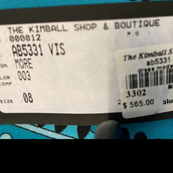 BESSI Blue/Multi Color Floral Print Dress - Picture 7 of 10